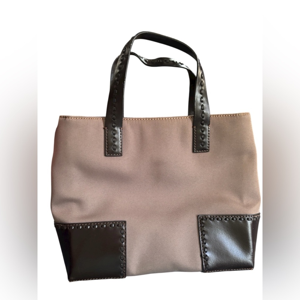 Cole Haan Estée Lauder small shopper Mink/chocolate purse